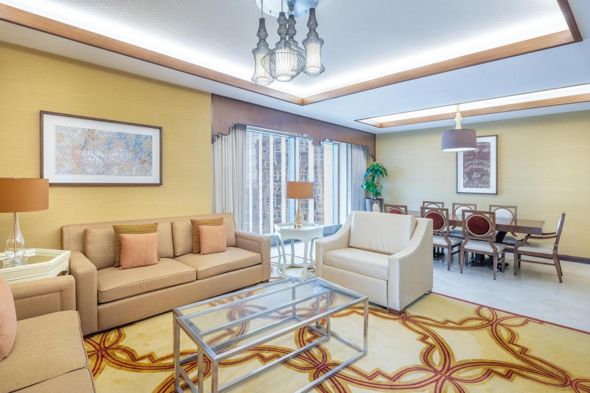 Jabal Omar Marriott Hotel Makkah Mecca Exterior photo A living room in a suite at the hotel